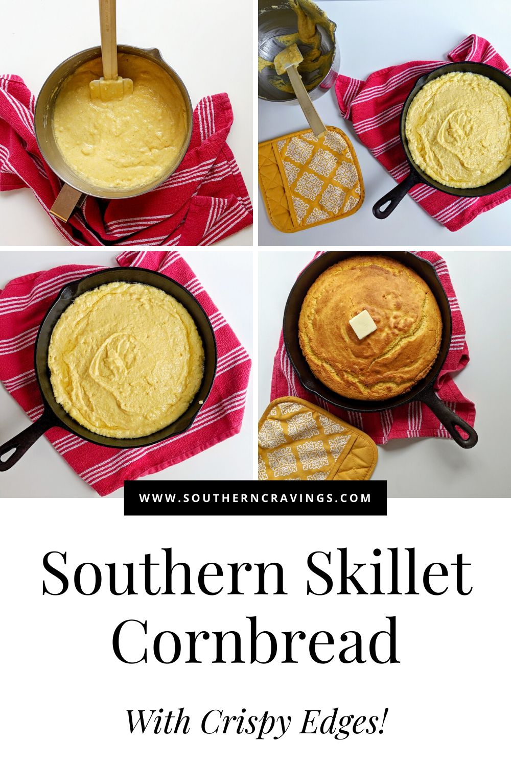 Skillet Cornbread Recipe [with Martha White Cornmeal] - Southern Cravings