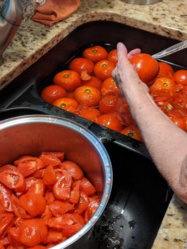 How To Can Tomatoes Without A Canner Southern Cravings   Canning Tomatoes 4 640x853 