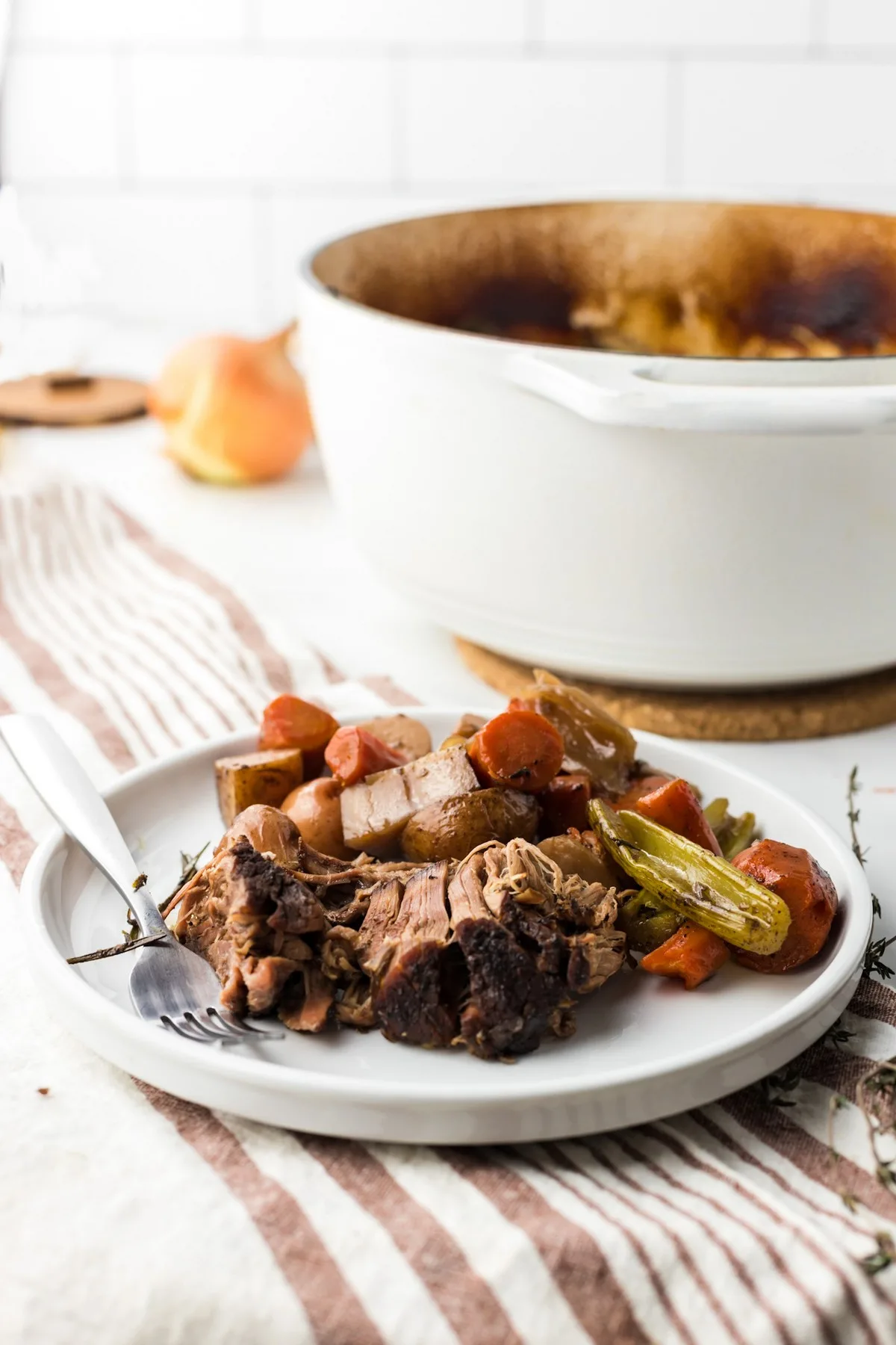 Dutch Oven Pot Roast - The Forked Spoon
