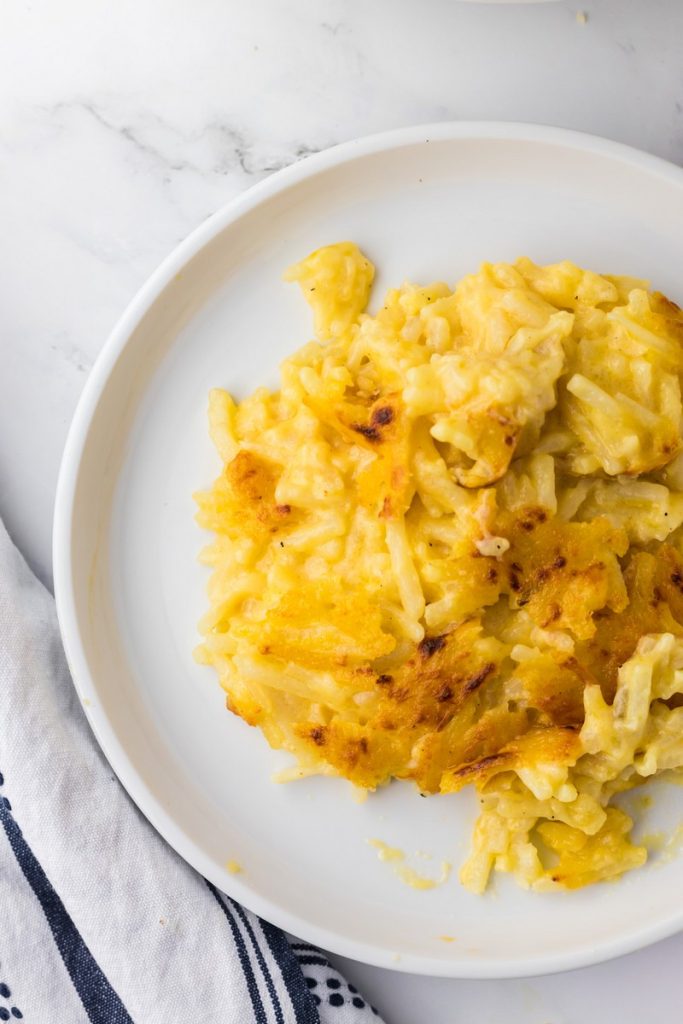 Perfectly Simple, Cheesy Hashbrown Casserole
