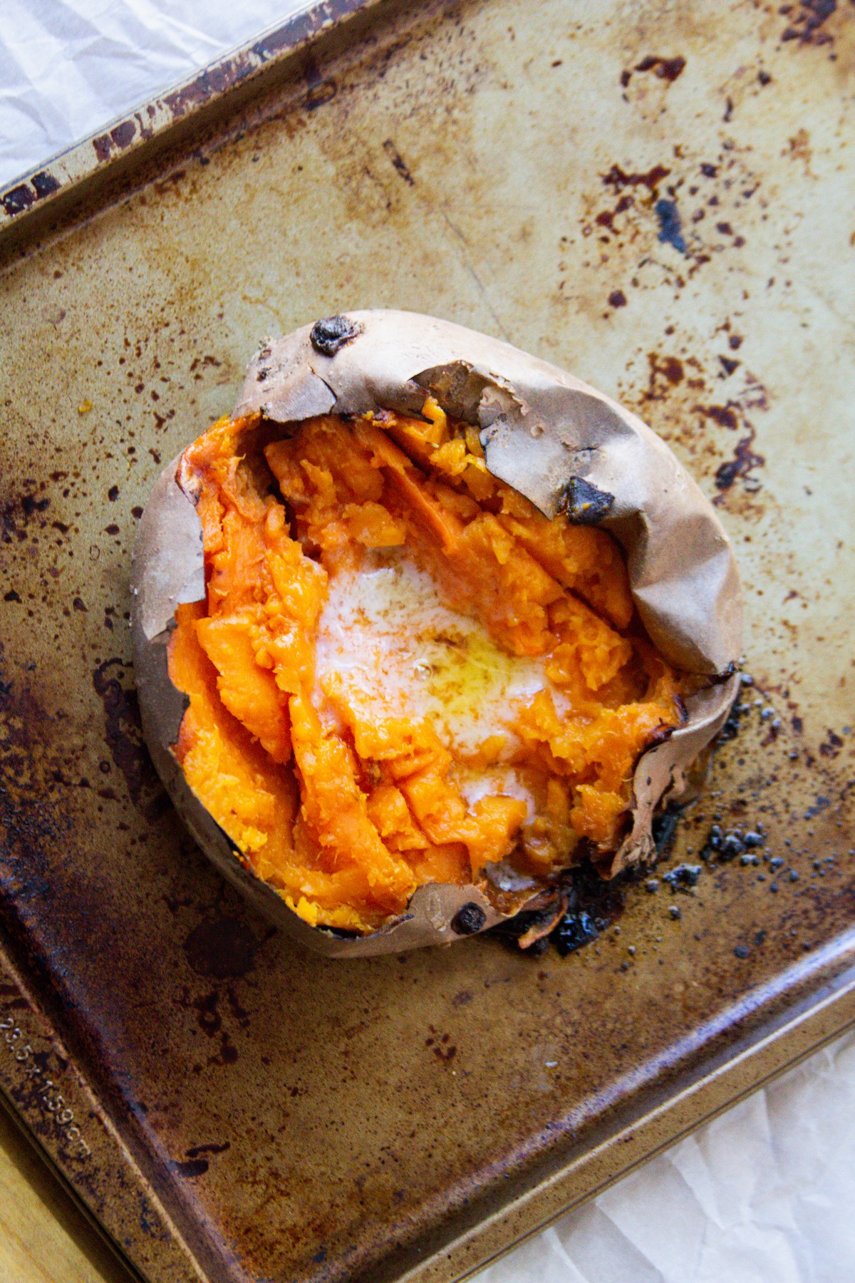 Super Easy Oven Baked Sweet Potatoes - The Natural Nurturer