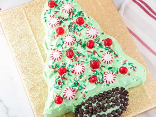 Easy Christmas Tree Cake Decorating Idea • Recipe for Perfection