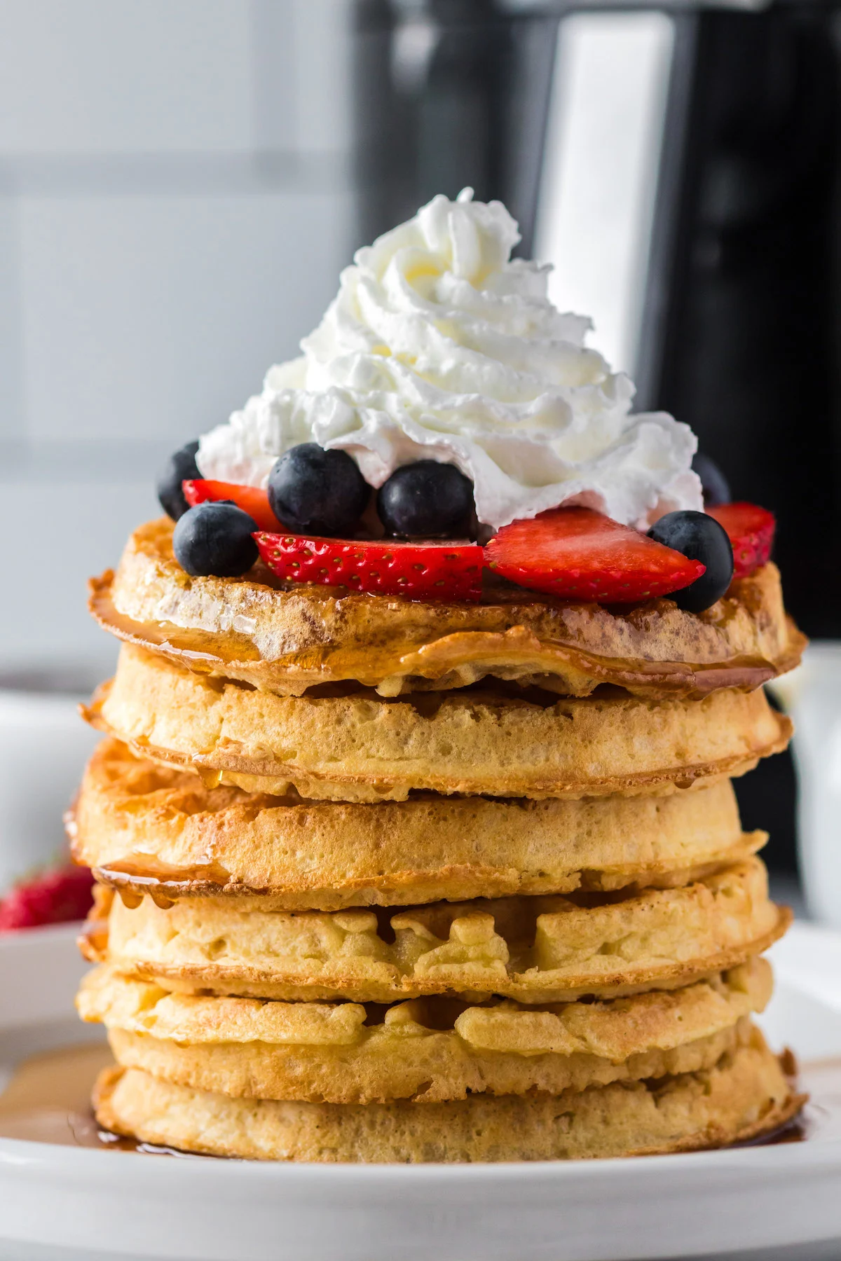 Easy Air Fryer Frozen Waffles - Southern Cravings