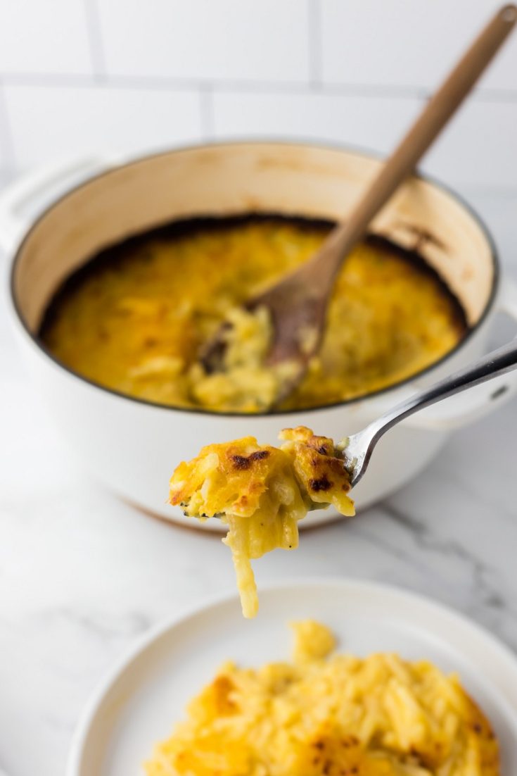 Perfectly Simple Cheesy Hashbrown Casserole Southern Cravings   Hashbrown Casserole 2 735x1102 