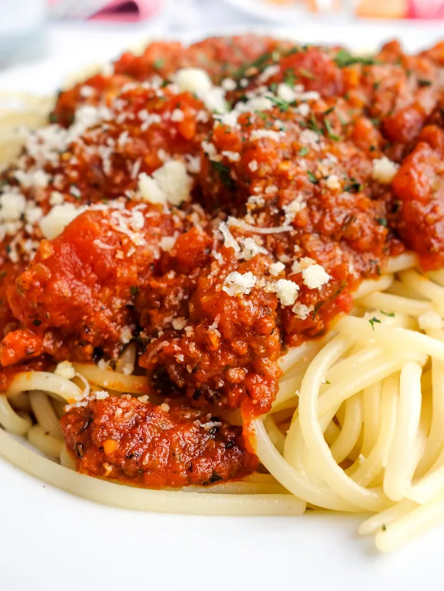 Homemade Spaghetti Meat Sauce